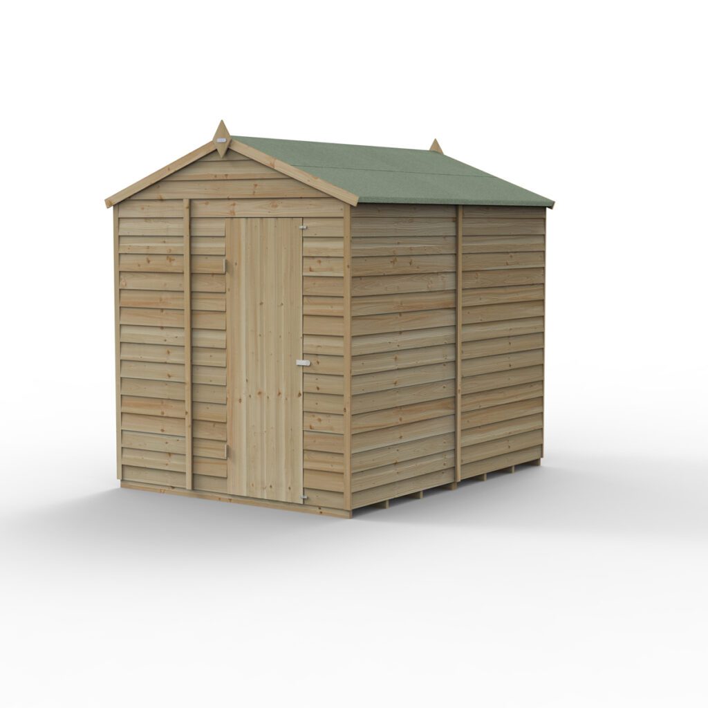 4LIFE Apex Shed 6×8 – Single Door – No Window 5013053199886 2